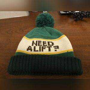 Hollister Green Knit Beanie
